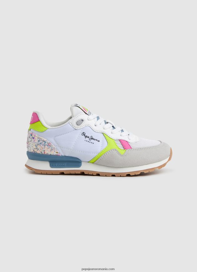 adidasi_combinati_brit_neon_fata_pepe_jeans_alb_6z0r461316.jpg adidași combinați brit neon fată Pepe Jeans alb 6Z0R461316 - imagine 1