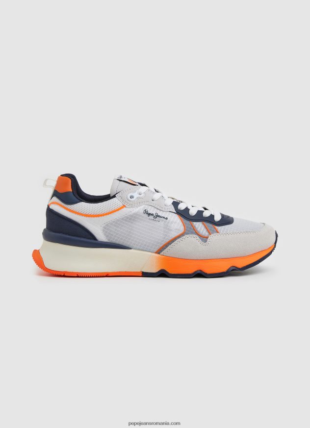 adidasi_combinati_brit_pro_neon_barbati_pepe_jeans_alb_6z0r461221.jpg adidași combinați brit pro neon bărbați Pepe Jeans alb 6Z0R461221 - imagine 1