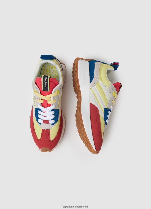 adidași combinați cu imprimeu norocos femei Pepe Jeans galben acid 6Z0R46572 - imagine 2
