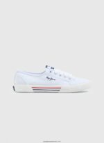 adidasi de bază brady femei Pepe Jeans alb 6Z0R46636