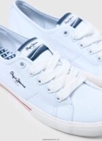 adidasi de bază brady femei Pepe Jeans alb 6Z0R46636 - imagine 5