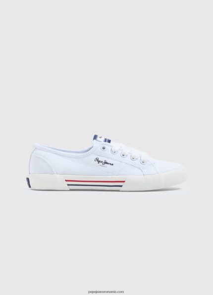 adidasi de bază brady femei Pepe Jeans alb 6Z0R46636