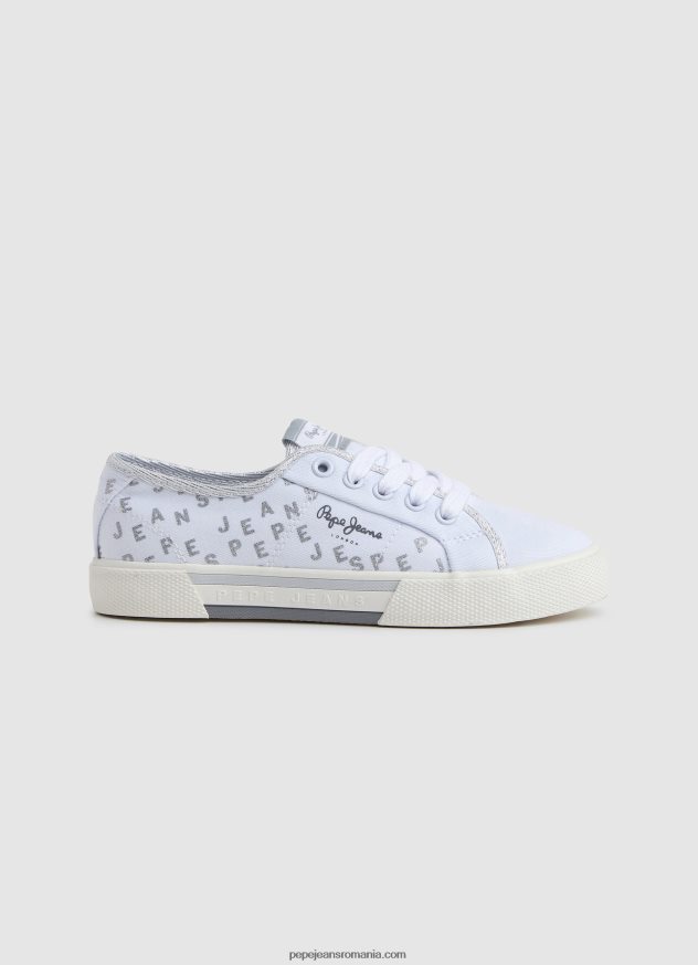 adidasi_de_baza_brady_shine_fata_pepe_jeans_alb_6z0r461323.jpg adidasi de bază brady shine fată Pepe Jeans alb 6Z0R461323 - imagine 1