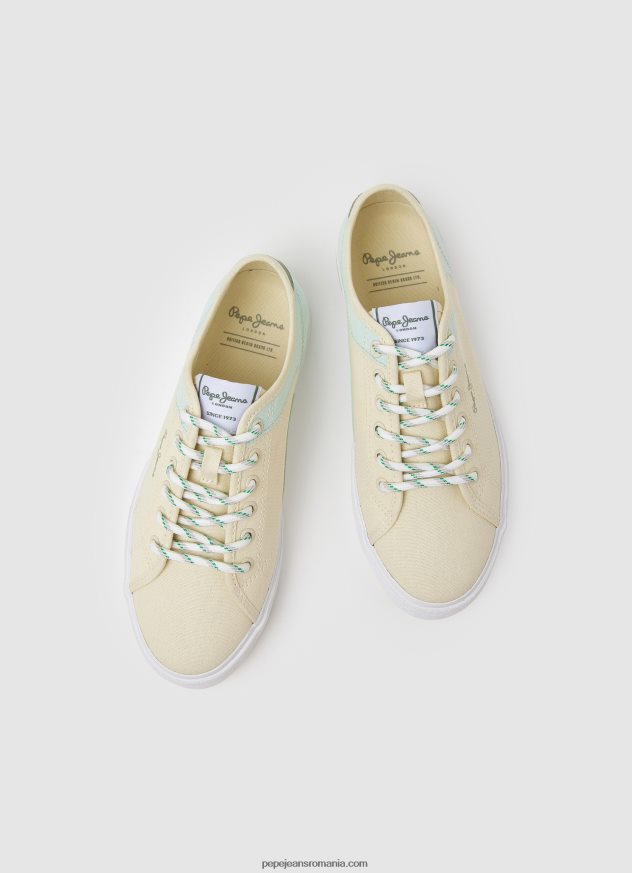 adidași de bază Kenton Road femei Pepe Jeans lămâie pastelată 6Z0R46634 - imagine 2