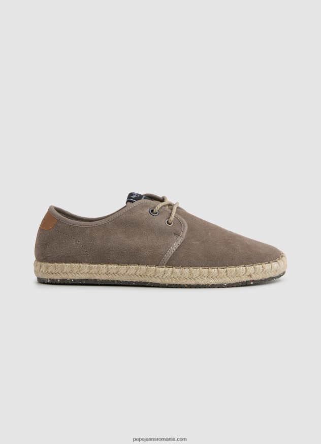 adidași din piele claic turistic bărbați Pepe Jeans piatră întunecată 6Z0R461247 - imagine 2