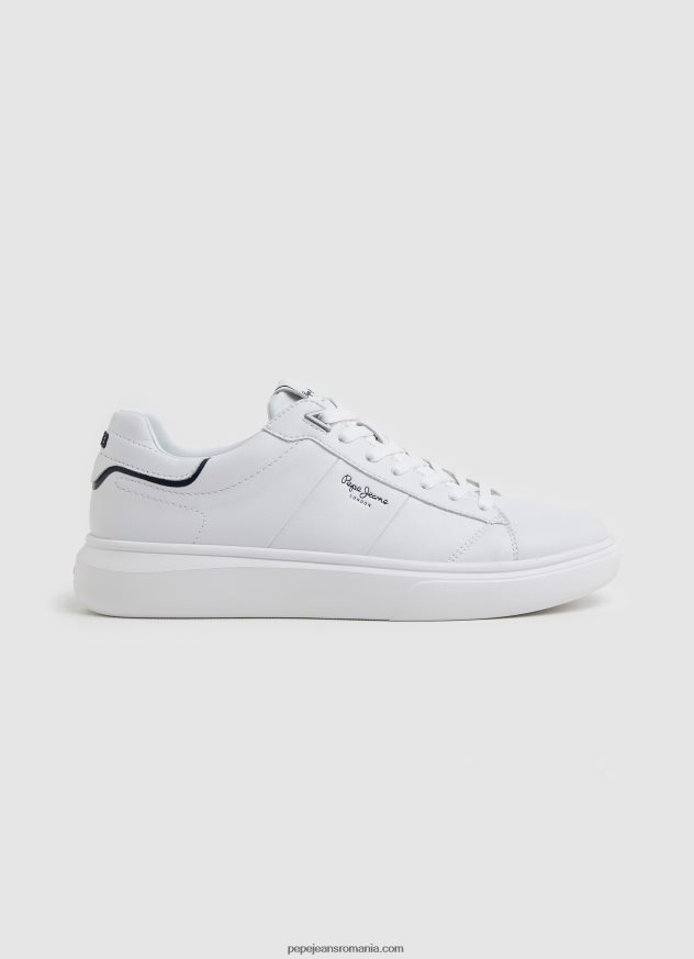 adidasi_eaton_din_piele_barbati_pepe_jeans_alb_6z0r461208.jpg adidași eaton din piele bărbați Pepe Jeans alb 6Z0R461208 - imagine 1