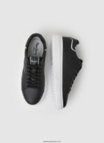 adidași eaton din piele bărbați Pepe Jeans negru 6Z0R461198 - imagine 2