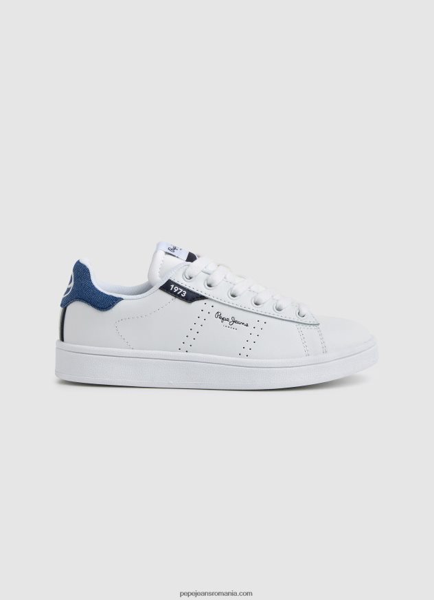 adidasi_player_de_baza_din_piele_baiat_pepe_jeans_alb_6z0r461524.jpg adidași player de bază din piele băiat Pepe Jeans alb 6Z0R461524 - imagine 1