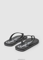 Bay Beach șlapi de bază pentru plajă bărbați Pepe Jeans negru 6Z0R461265 - imagine 4