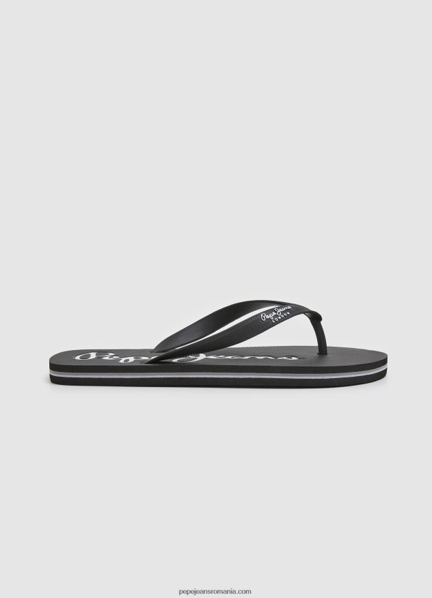 Bay Beach șlapi de bază pentru plajă bărbați Pepe Jeans negru 6Z0R461265 - imagine 1