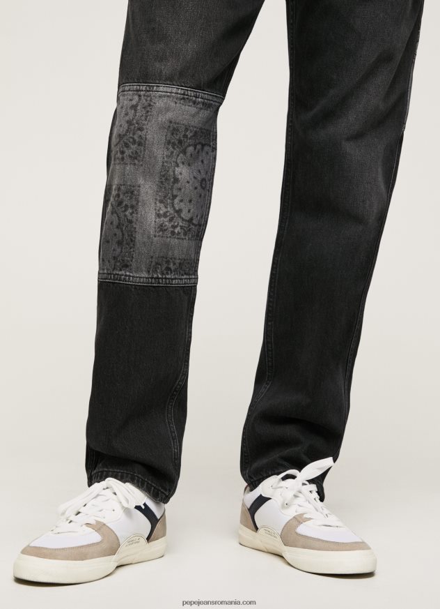 blugi Adams cu talie medie relaxat bărbați Pepe Jeans denim 6Z0R46815 - imagine 4