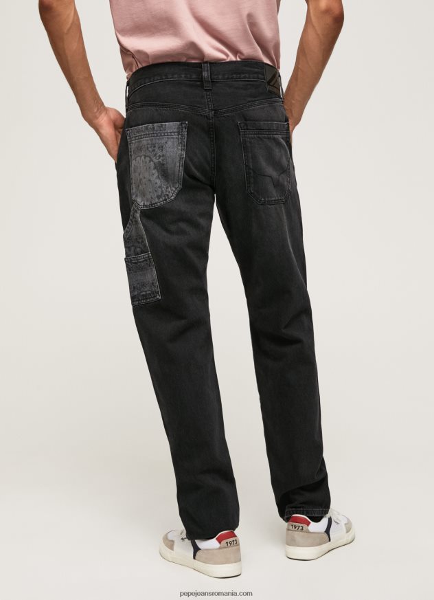 blugi Adams cu talie medie relaxat bărbați Pepe Jeans denim 6Z0R46815 - imagine 5