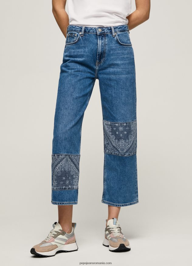 blugi ani relaxed fit cu talie medie femei Pepe Jeans denim 6Z0R4687 - imagine 2