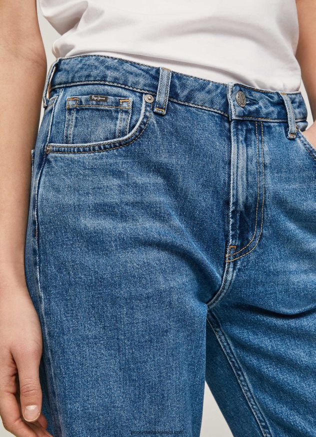 blugi ani relaxed fit cu talie medie femei Pepe Jeans denim 6Z0R4687 - imagine 3