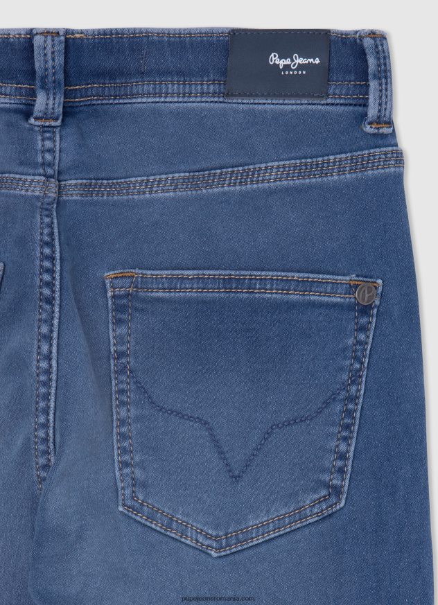 blugi archie cu talie medie relaxed fit băiat Pepe Jeans denim 6Z0R461574 - imagine 3