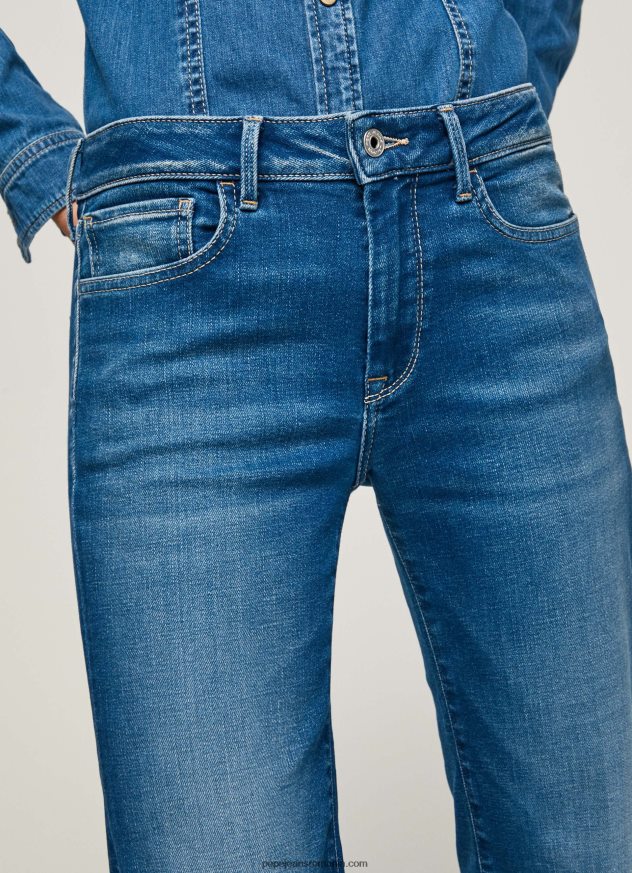 blugi aubrey slim fit cu talie medie femei Pepe Jeans denim 6Z0R4668 - imagine 3