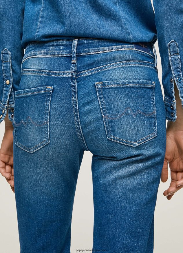 blugi aubrey slim fit cu talie medie femei Pepe Jeans denim 6Z0R4668 - imagine 5
