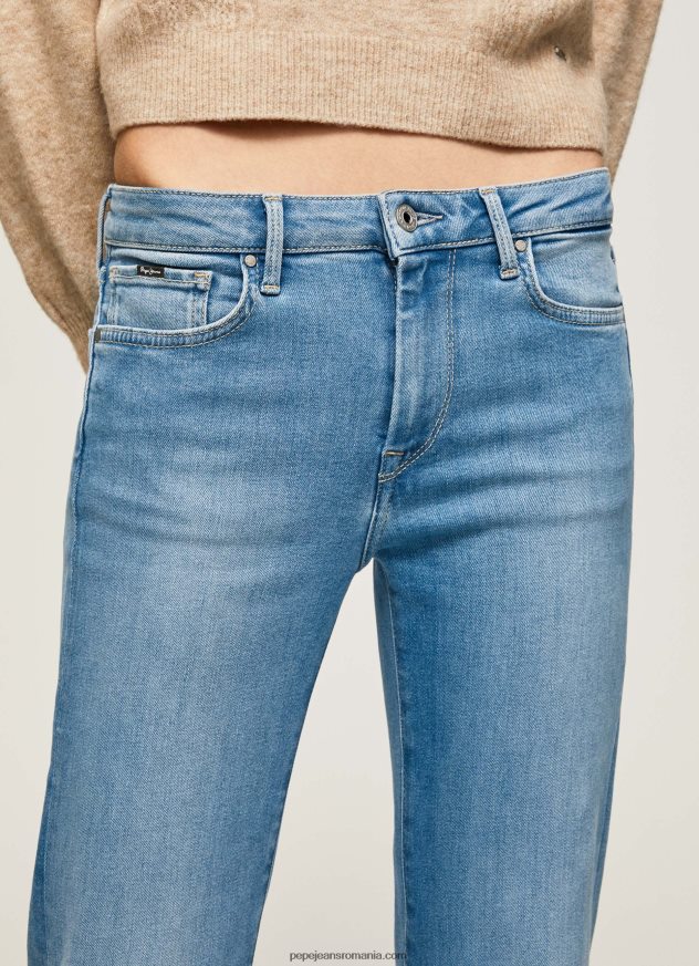 blugi aubrey slim fit cu talie medie femei Pepe Jeans denim 6Z0R4669 - imagine 3