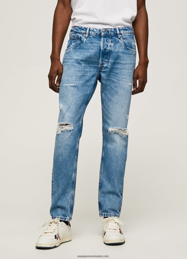 blugi callen cu talie medie relaxed fit bărbați Pepe Jeans denim 6Z0R46820 - imagine 2