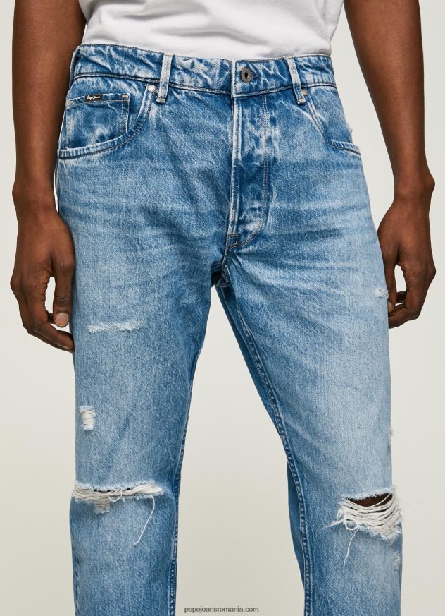 blugi callen cu talie medie relaxed fit bărbați Pepe Jeans denim 6Z0R46820 - imagine 3