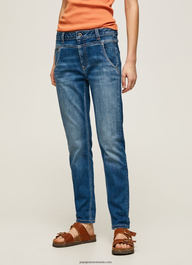 blugi carey cu talie medie relaxed fit femei Pepe Jeans denim 6Z0R4680 - imagine 2