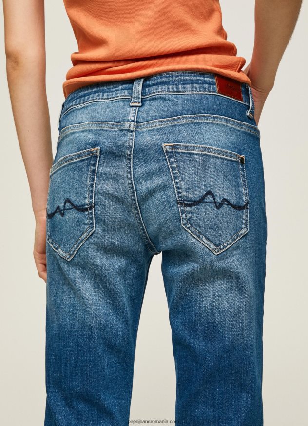 blugi carey cu talie medie relaxed fit femei Pepe Jeans denim 6Z0R4680 - imagine 5