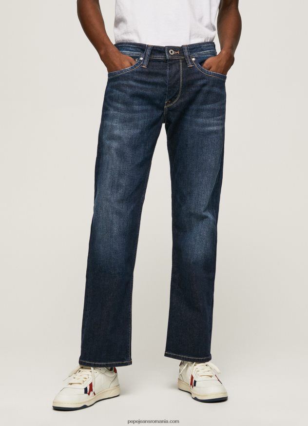 Blugi cu fermoar kingston cu talie obișnuită, cu potrivire obișnuită bărbați Pepe Jeans denim 6Z0R46798 - imagine 2