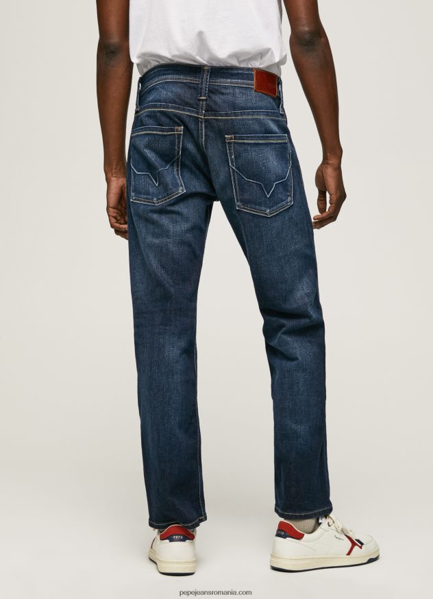 Blugi cu fermoar kingston cu talie obișnuită, cu potrivire obișnuită bărbați Pepe Jeans denim 6Z0R46798 - imagine 5