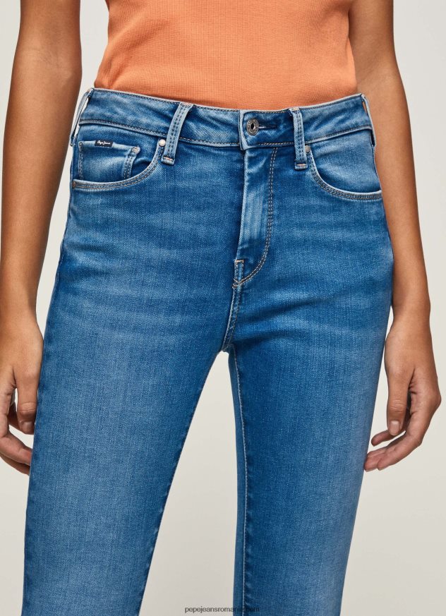 blugi cu talie înaltă regent skinny fit femei Pepe Jeans denim 6Z0R4658 - imagine 3