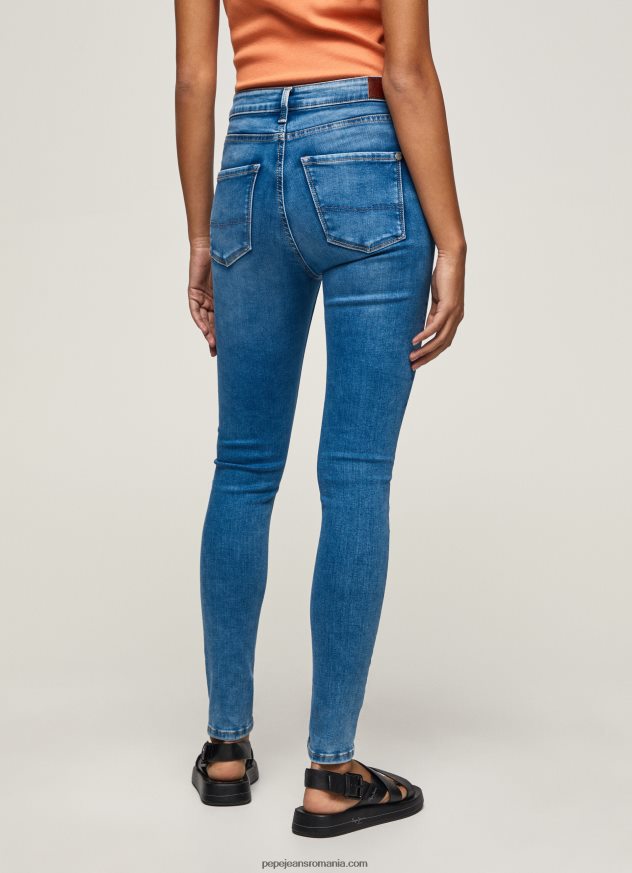 blugi cu talie înaltă regent skinny fit femei Pepe Jeans denim 6Z0R4658 - imagine 4