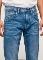 blugi cu talie medie, cu talie medie bărbați Pepe Jeans denim 6Z0R46803 - imagine 3