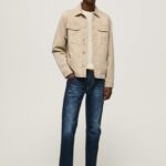 blugi cu talie medie cu vârf cu talie medie bărbați Pepe Jeans denim 6Z0R46805