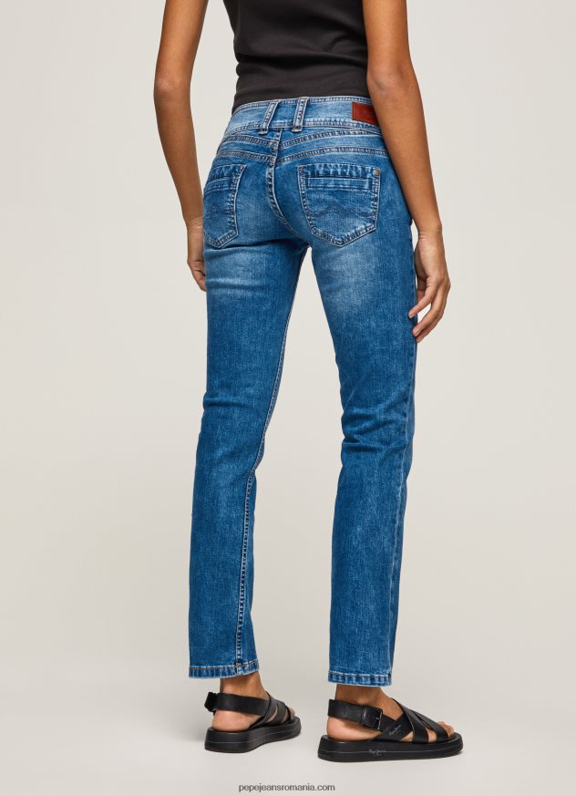 blugi gen straight fit cu talie mijlocie femei Pepe Jeans denim 6Z0R4632 - imagine 5