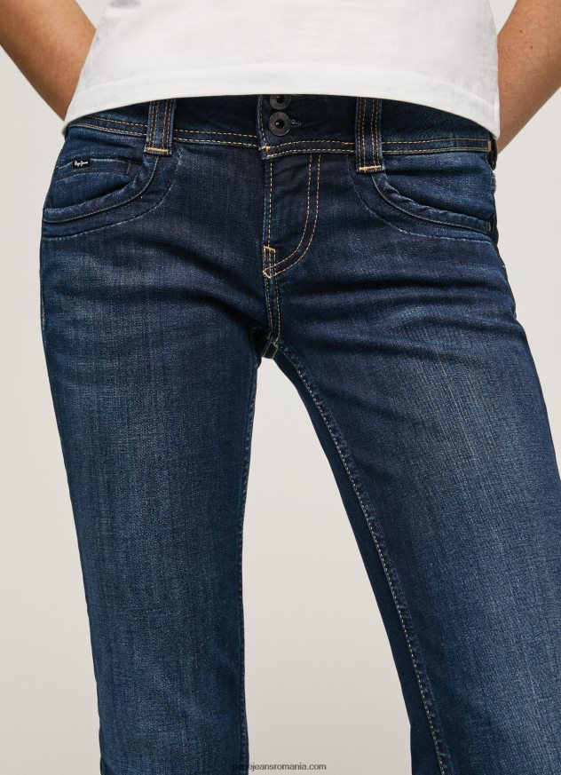 blugi gen straight fit cu talie mijlocie femei Pepe Jeans denim 6Z0R464 - imagine 3
