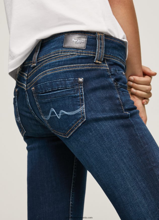 blugi gen straight fit cu talie mijlocie femei Pepe Jeans denim 6Z0R464 - imagine 5