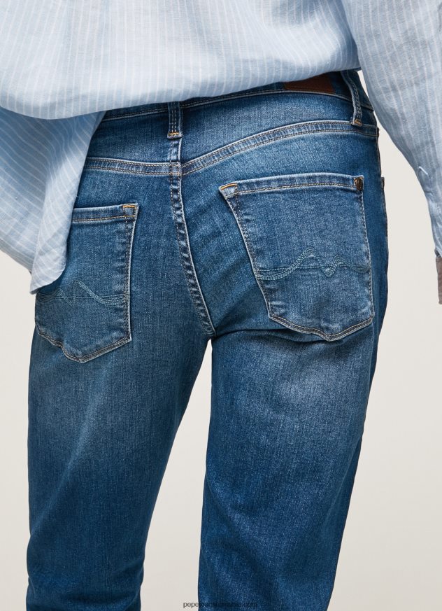 blugi grace slim fit cu talie înaltă femei Pepe Jeans denim 6Z0R4670 - imagine 5