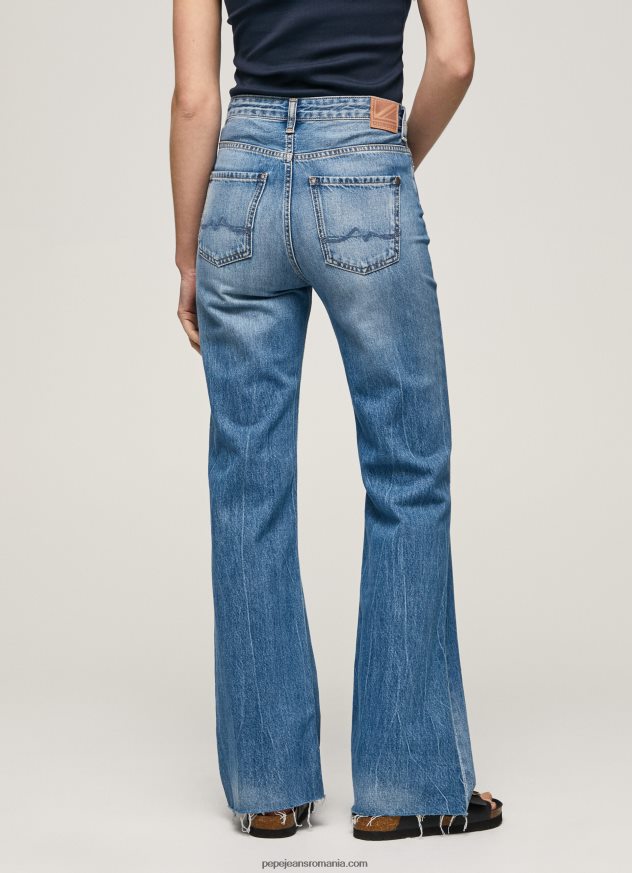 blugi harper evazați cu talie înaltă femei Pepe Jeans denim 6Z0R4664 - imagine 3