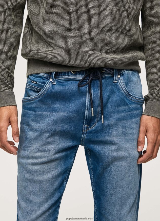 blugi jagger cu talie medie slim fit bărbați Pepe Jeans denim 6Z0R46794 - imagine 3