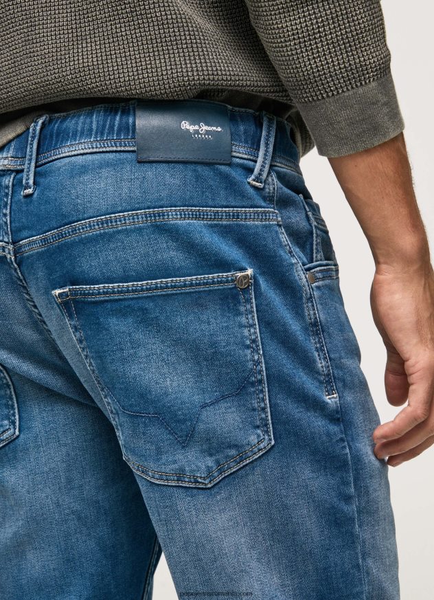 blugi jagger cu talie medie slim fit bărbați Pepe Jeans denim 6Z0R46794 - imagine 5