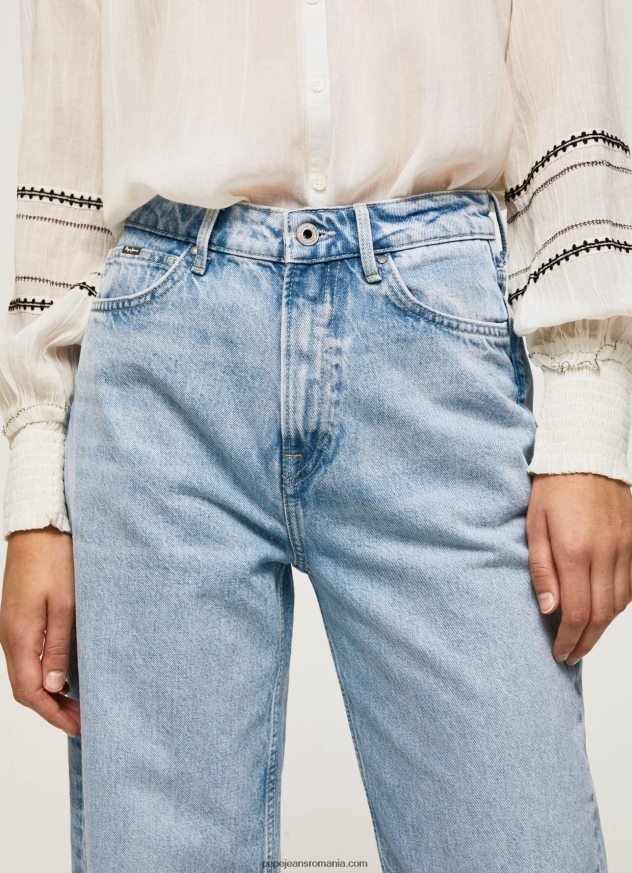 blugi lexa sky cu talie înaltă, cu potrivire largă femei Pepe Jeans denim 6Z0R4678 - imagine 3