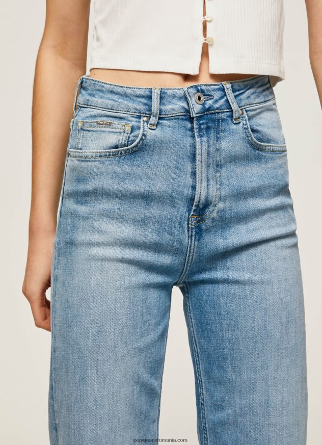 blugi lexa sky cu talie înaltă, cu potrivire largă femei Pepe Jeans denim 6Z0R4690 - imagine 3