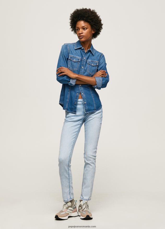 blugi_noi_brooke_cu_talie_medie_regulata_femei_pepe_jeans_denim_6z0r4610.jpg blugi noi Brooke cu talie medie regulată femei Pepe Jeans denim 6Z0R4610 - imagine 1