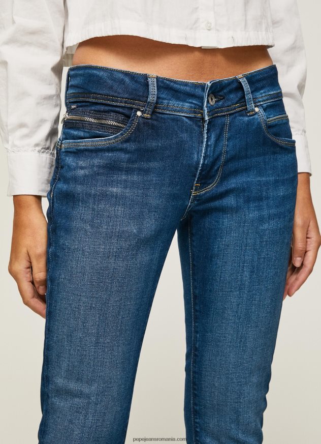 blugi noi Brooke cu talie medie regulată femei Pepe Jeans denim 6Z0R4611 - imagine 3