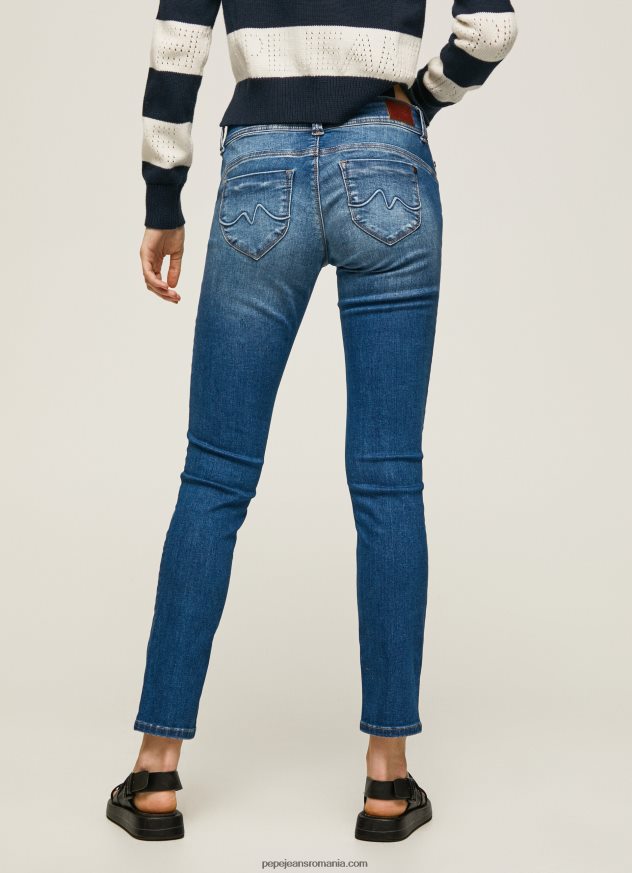 blugi noi Brooke cu talie medie regulată femei Pepe Jeans denim 6Z0R468 - imagine 4