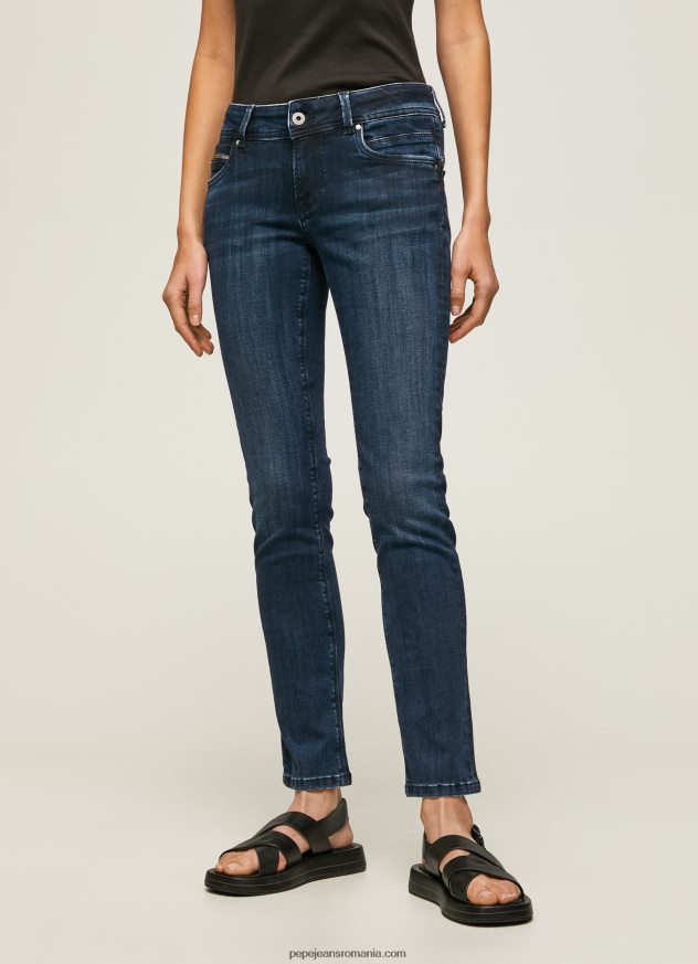 blugi noi Brooke slim fit cu talie mijlocie femei Pepe Jeans denim 6Z0R4635 - imagine 2
