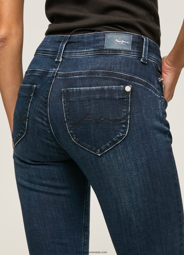 blugi noi Brooke slim fit cu talie mijlocie femei Pepe Jeans denim 6Z0R4635 - imagine 5