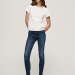 blugi regent skinny cu talie înaltă femei Pepe Jeans denim 6Z0R4645