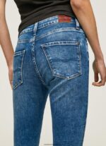 blugi regent skinny cu talie înaltă femei Pepe Jeans denim 6Z0R4646 - imagine 2