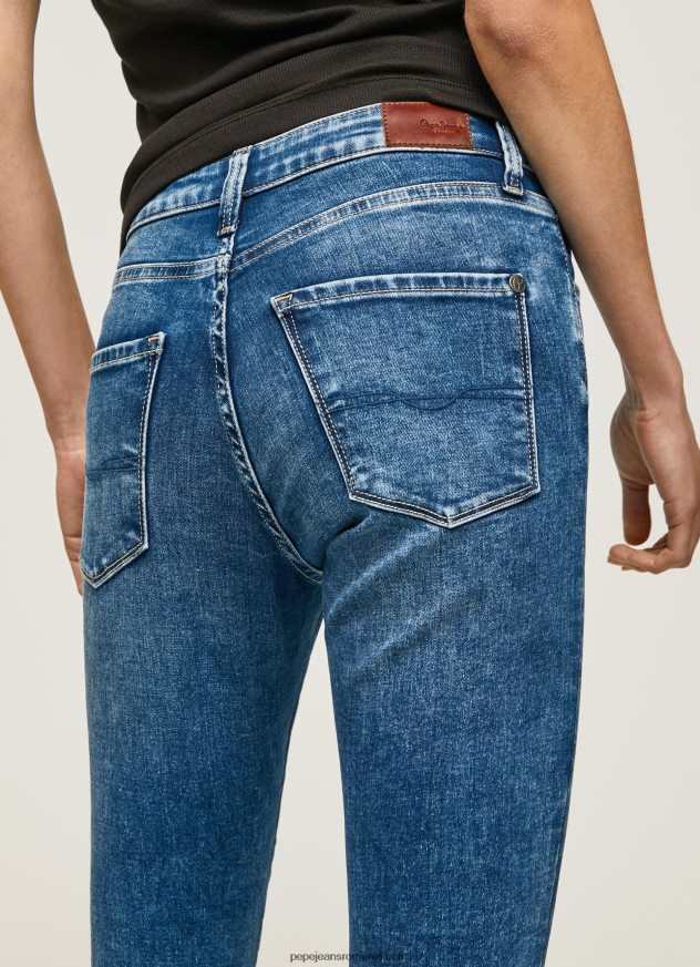 blugi regent skinny cu talie înaltă femei Pepe Jeans denim 6Z0R4646 - imagine 2