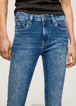 blugi regent skinny cu talie înaltă femei Pepe Jeans denim 6Z0R4646 - imagine 4